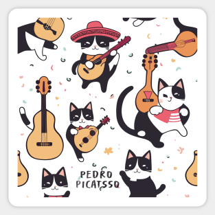 Cat Painting Sticker